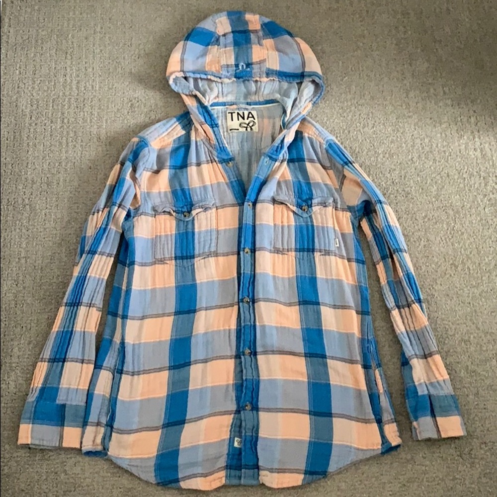 Tna plaid button up